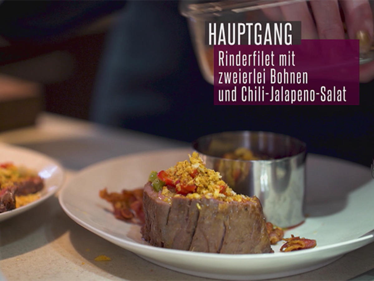 Rinderfilet mit zweierlei Bohnen - Rezept - kochbar.de