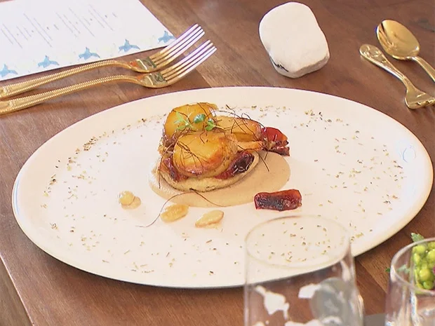 Tarte Suprise mit karamellisierten Kartoffeln auf Mandel-Crème - Rezept - Bild Nr. 2