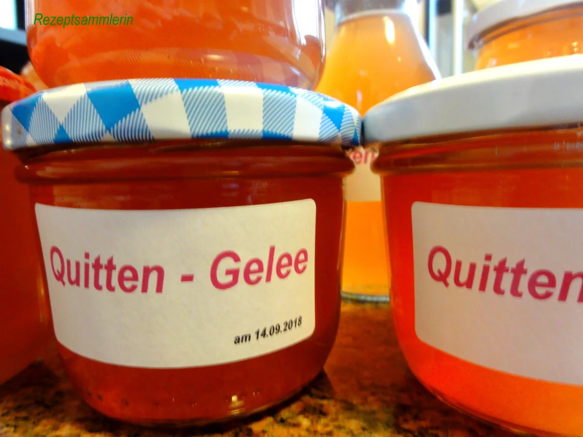 Rezept: M&G: QUITTEN ~ GELEE und SAFT Bild Nr. 6269 M&G: QUITTEN ~ GELEE und SAFT - Rezept - Bild Nr. 6269