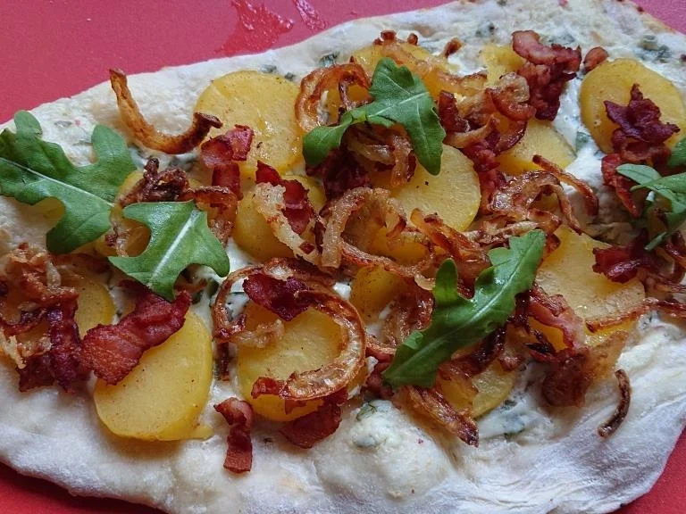 Dinkel-Dinnede mit Ruccola - Rezept - Bild Nr. 6267