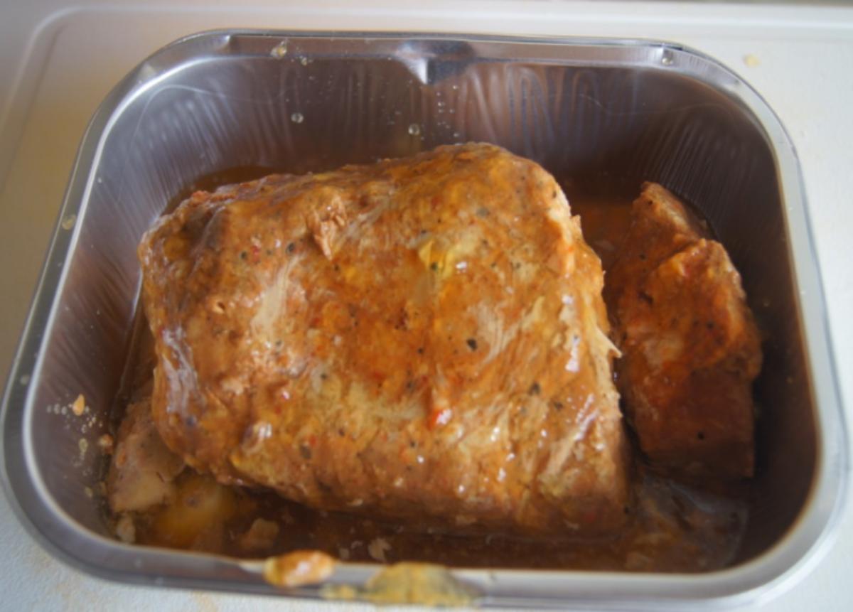 Pulled Pork mit gelben Kartoffeln und Feldsalat - Rezept - Bild Nr. 6269
