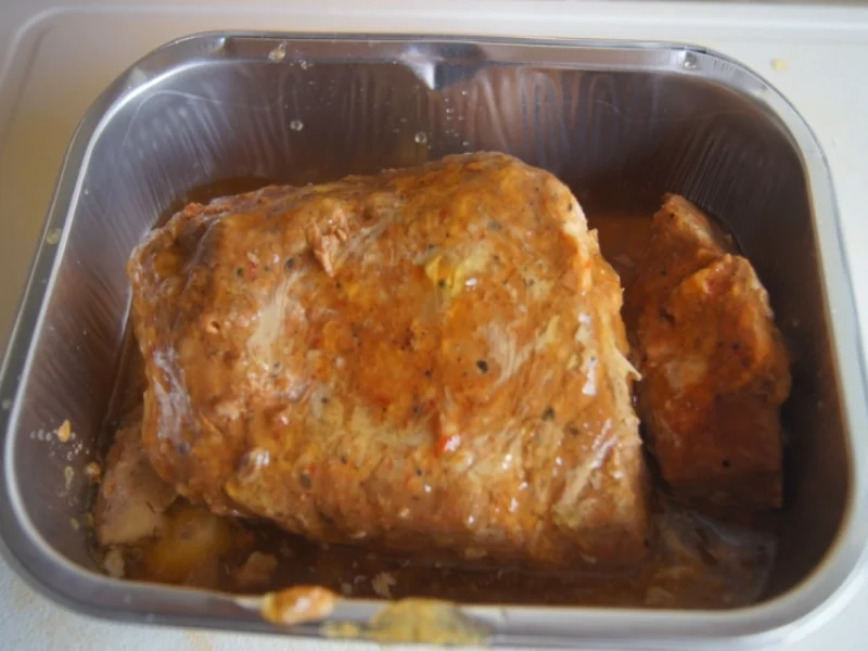 Pulled Pork mit gelben Kartoffeln und Feldsalat - Rezept - Bild Nr. 6269