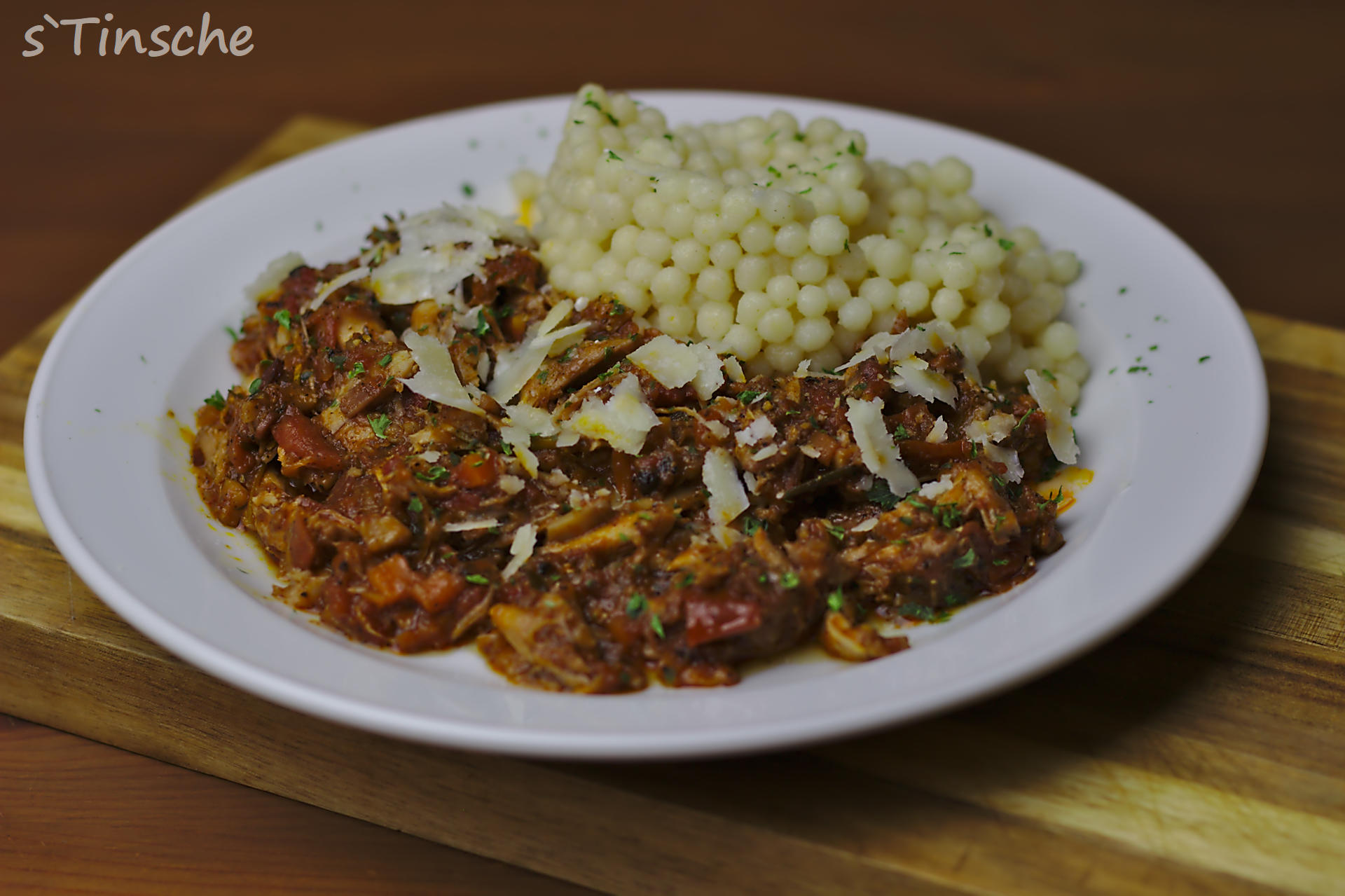 Bilder für Geschmortes Hähnchen- Pulled Hähnchenchschlegel :D - Rezept