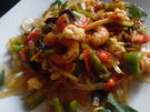 Glasnudel-Pfanne mit Garnelen und Ei, pikant-scharf - Rezept - Bild Nr. 6268