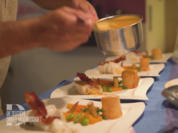Rezept: Kabeljau Loin mit Hummersauce auf Möhrenpüree und Trüffelkartoffel Bild Nr. 2 Kabeljau Loin mit Hummersauce auf Möhrenpüree und Trüffelkartoffel - Rezept - Bild Nr. 2