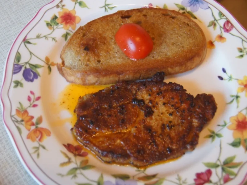 Rezept: Schweinenackensteak mit Topinky und Pimentos Bild Nr. 6274 Schweinenackensteak mit Topinky und Pimentos - Rezept - Bild Nr. 6274