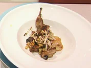 Wachtel, Jakobsmuschel, Steinpilzsalat (Blick in Trettls Topf) - Rezept - Bild Nr. 2