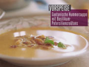 Geatanische Hummersuppe mit Basilikum-Petersiliencroutons - Rezept - Bild Nr. 2