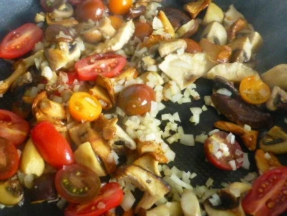 Grüne Pappardelle mit Mischpilzen - Rezept - Bild Nr. 6278