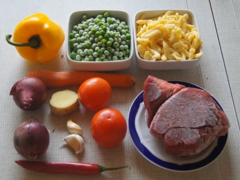 Rindfleisch-Gemüse-Wok mit Spätzle - Rezept - Bild Nr. 6312