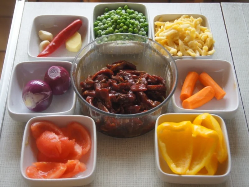 Rindfleisch-Gemüse-Wok mit Spätzle - Rezept - Bild Nr. 6315