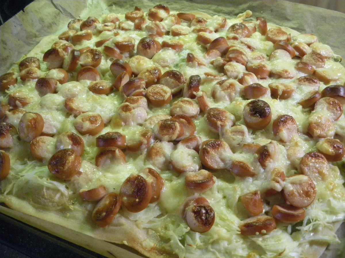 Rezept: Hot Dog Pizza Wurstsnackpizza Bild Nr. 5 Hot Dog Pizza Wurstsnackpizza - Rezept - Bild Nr. 5