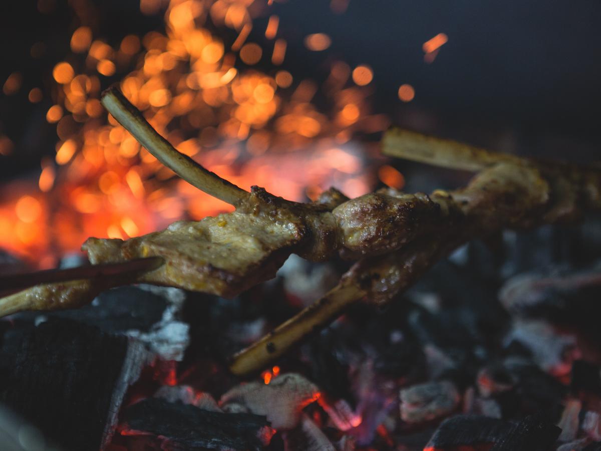 Schaschlik aus Kalbskotelett - einfach - 328 kcal/100g