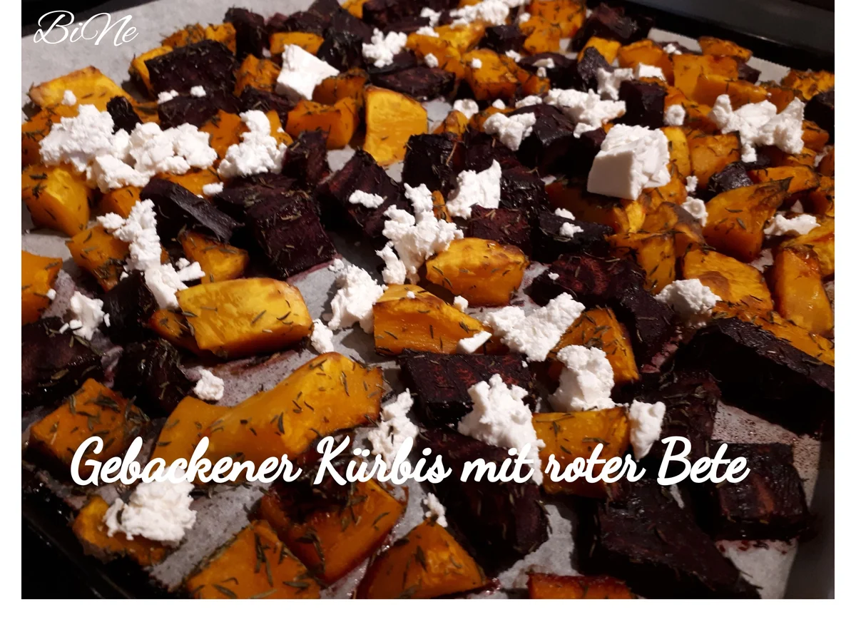 BiNe` S GEBACKENER KÜRBIS MIT ROTER BETE - Rezept - Bild Nr. 6316