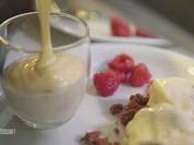 Die letzte Zeche - Pudding: Weinschaum auf Mandelcreme - Rezept - Bild Nr. 6319