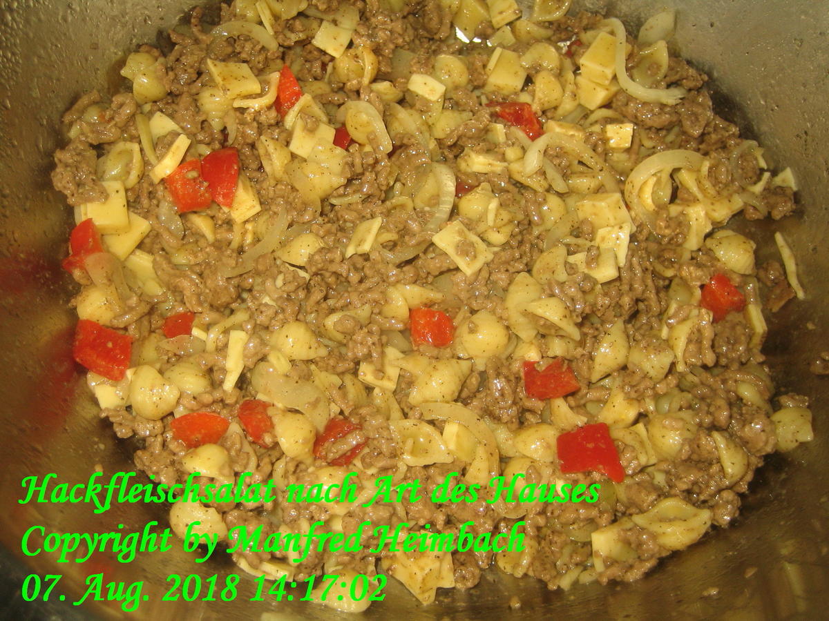 Salat – Hackfleischsalat nach Art des Hauses - einfach - 164 kcal/100g