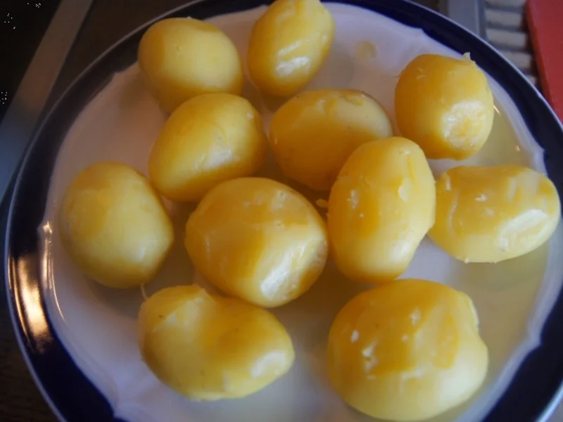 Bratheringsfilets mit Zwiebelringen und schwäbischen Kartoffelsalat - Rezept - Bild Nr. 6371