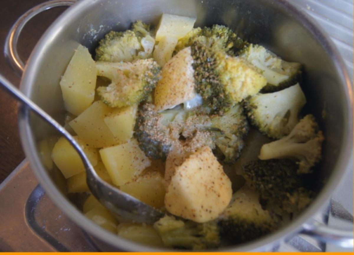 Gebratener Zucchini mit Brokkoli-Kartoffelstampf - Rezept - Bild Nr. 6367