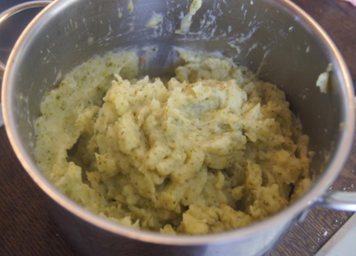 Gebratener Zucchini mit Brokkoli-Kartoffelstampf - Rezept - Bild Nr. 6368