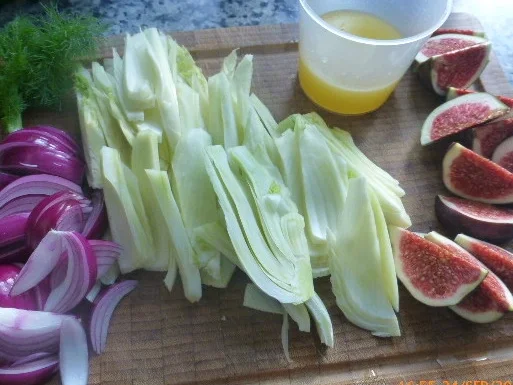 Rezept: Lammrücken mit Feigen und Fenchel Bild Nr. 6362 Lammrücken mit Feigen und Fenchel - Rezept - Bild Nr. 6362