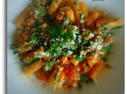 Rigatoni mit Kürbis-Bolognese und Gremolata - Rezept - Bild Nr. 6360