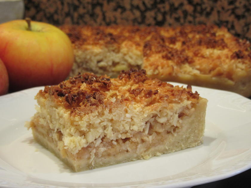Backen: Apfelkuchen mit Kokoskruste* - einfach - von lunapiena Backen: Apfelkuchen mit Kokoskruste* - einfach - von lunapiena