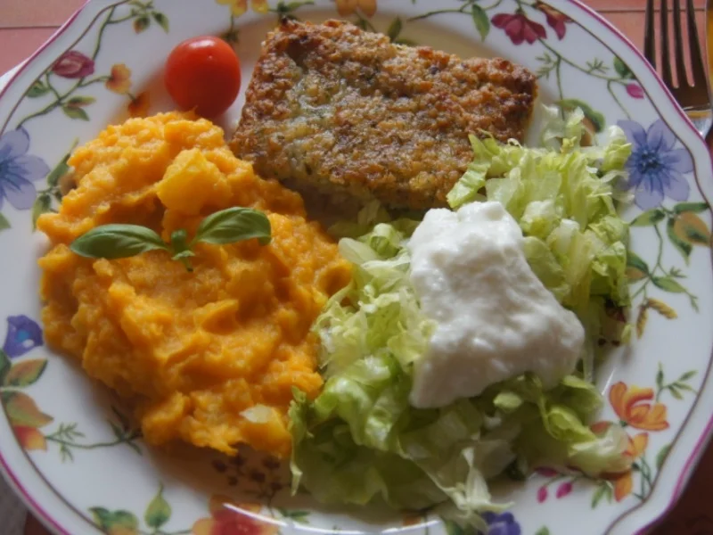 Schlemmerfilet mit Süßkartoffelstampf und Eisbergsalat - Rezept - Bild Nr. 10