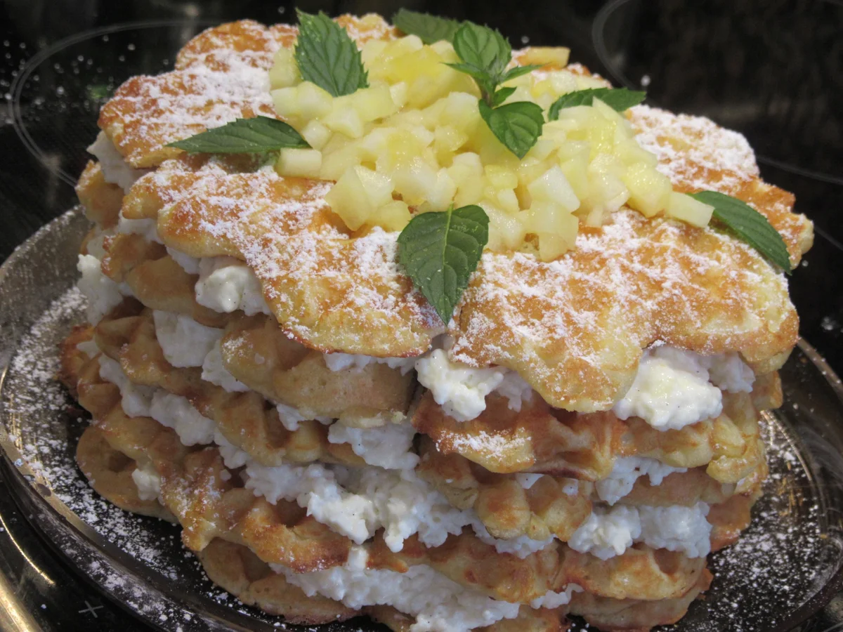 Backen: Apfelwaffeltorte - Rezept - Bild Nr. 6365