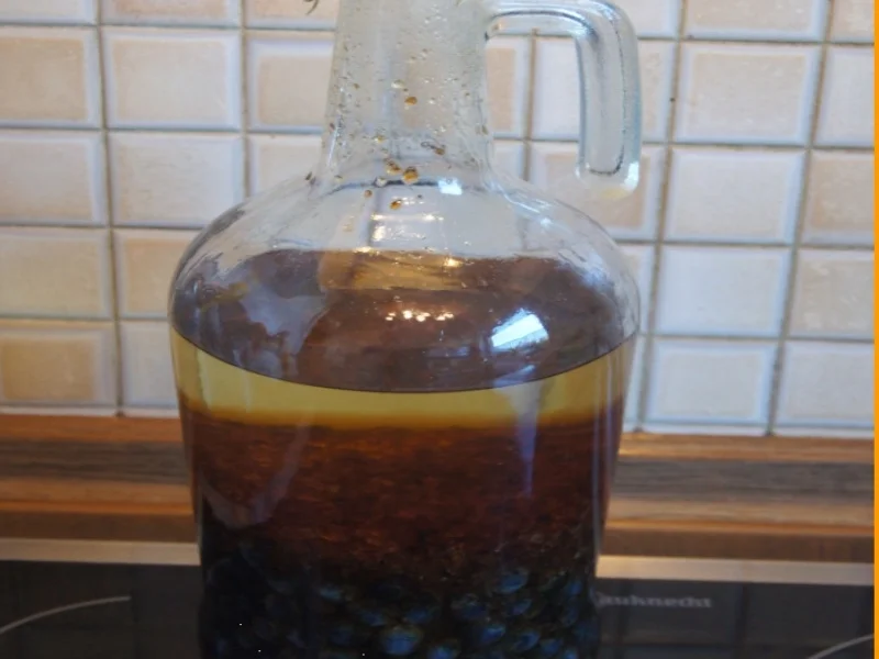 Rezept: Schlehenlikör Bild Nr. 4 Schlehenlikör - Rezept - Bild Nr. 4