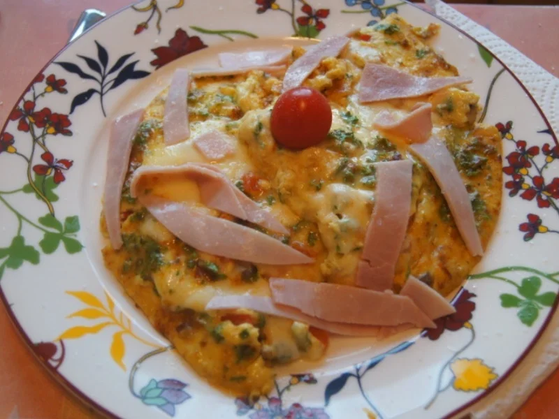 Rezept: Mozzarella-Paprika-Omelett Bild Nr. 6374 Mozzarella-Paprika-Omelett - Rezept - Bild Nr. 6374