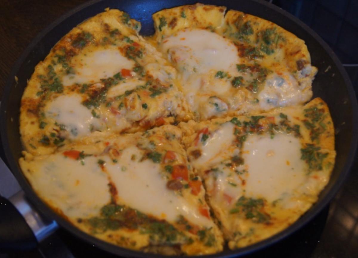 Mozzarella-Paprika-Omelett - Rezept - Bild Nr. 6385