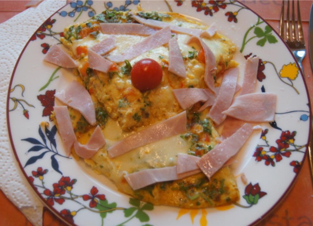 Mozzarella-Paprika-Omelett - Rezept - Bild Nr. 6386