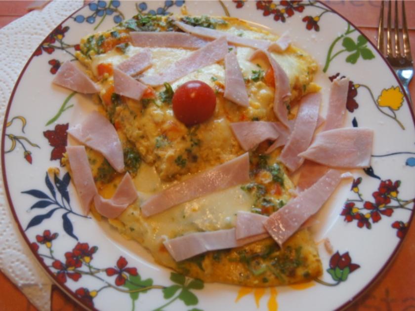 Mozzarella-Paprika-Omelett - Rezept mit Bild - kochbar.de