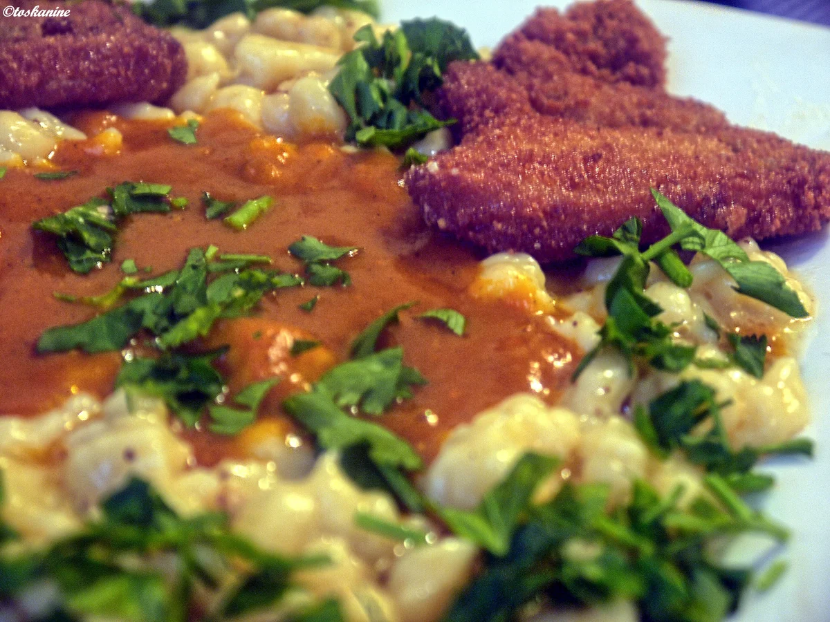 Spirkel, Spätzle, pikante Kürbissauce - Rezept - Bild Nr. 6376