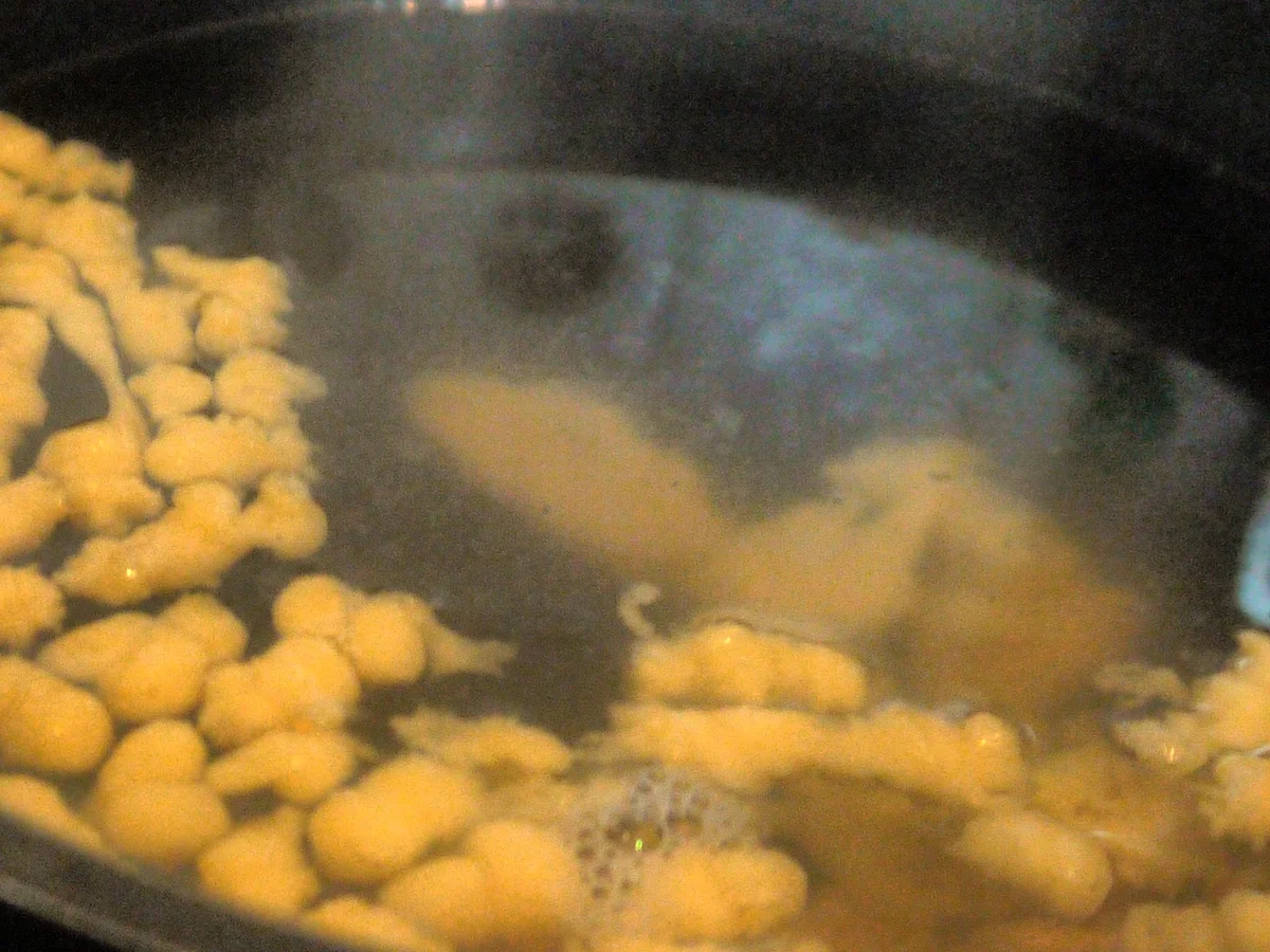 Spirkel, Spätzle, pikante Kürbissauce - Rezept - Bild Nr. 6381