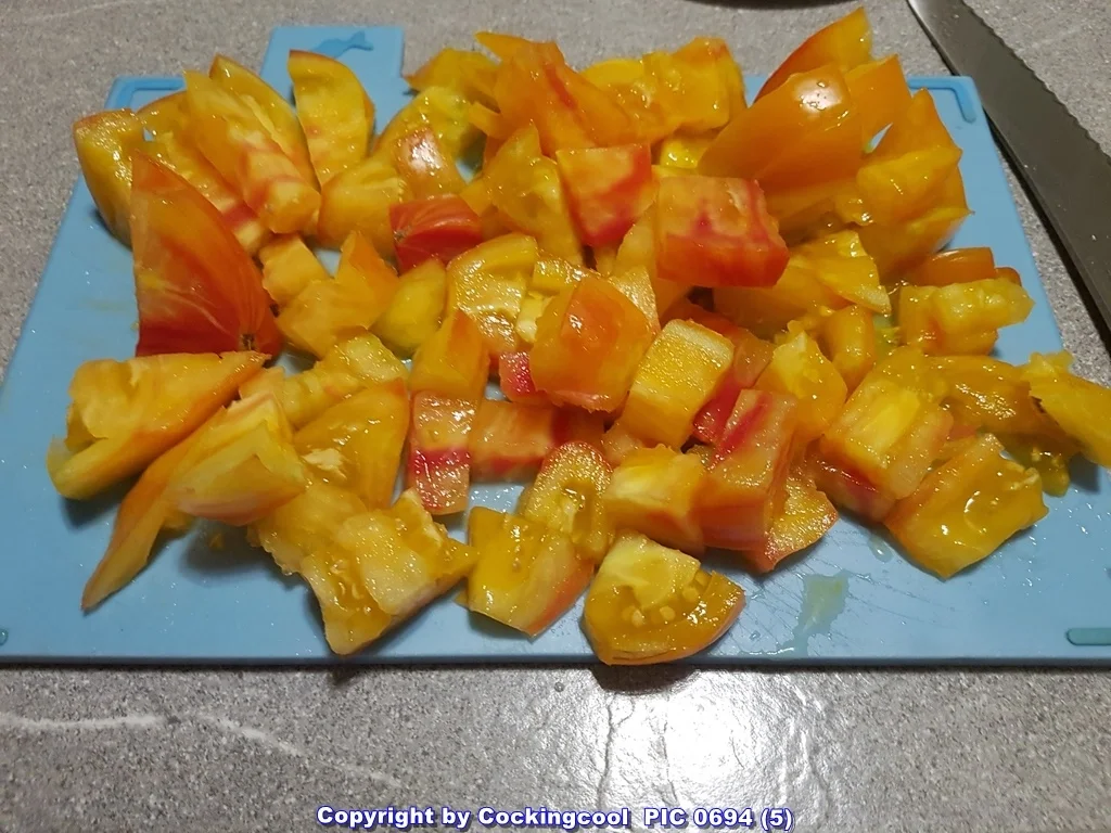 Rezept: Tomatensalat vom Ochsenherz XXL Bild Nr. 6380 Tomatensalat vom Ochsenherz XXL - Rezept - Bild Nr. 6380