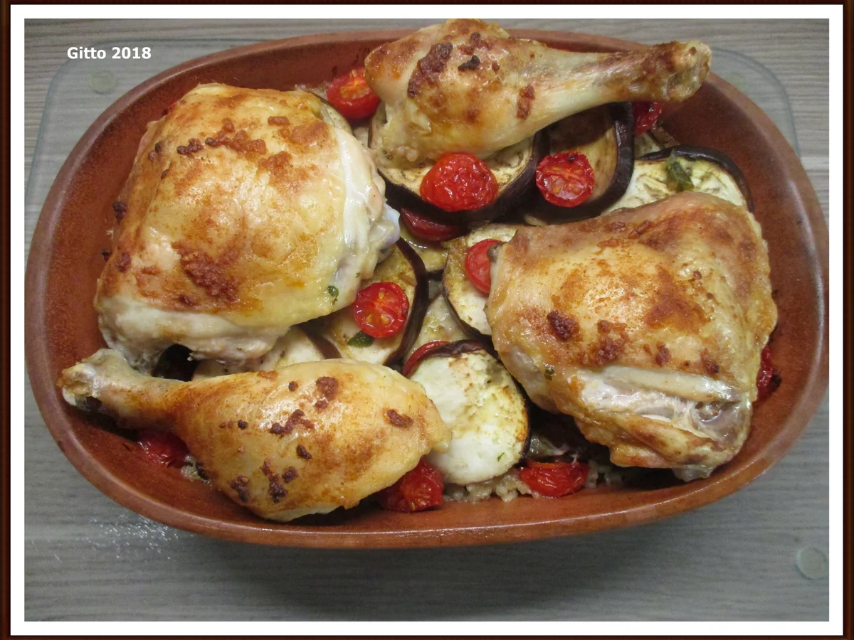 Hähnchenkeulen orientalisch angehaucht mit Bulgur - Rezept - Bild Nr. 2