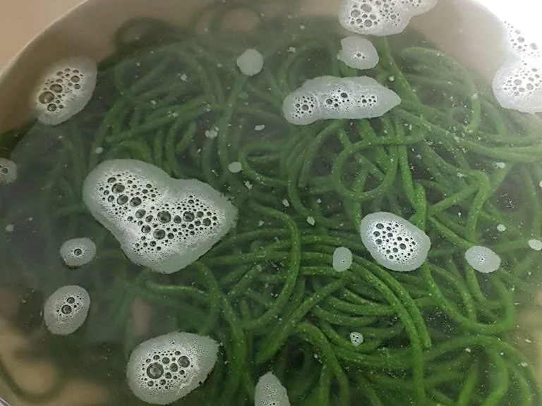 Spinat Pasta (mit selbst hergestelltem Gemüsepulver) - Rezept - Bild Nr. 7