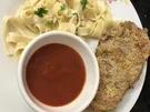 Gebackene Auberginen Schnitzel mit cremiger Pasta - Rezept - Bild Nr. 2