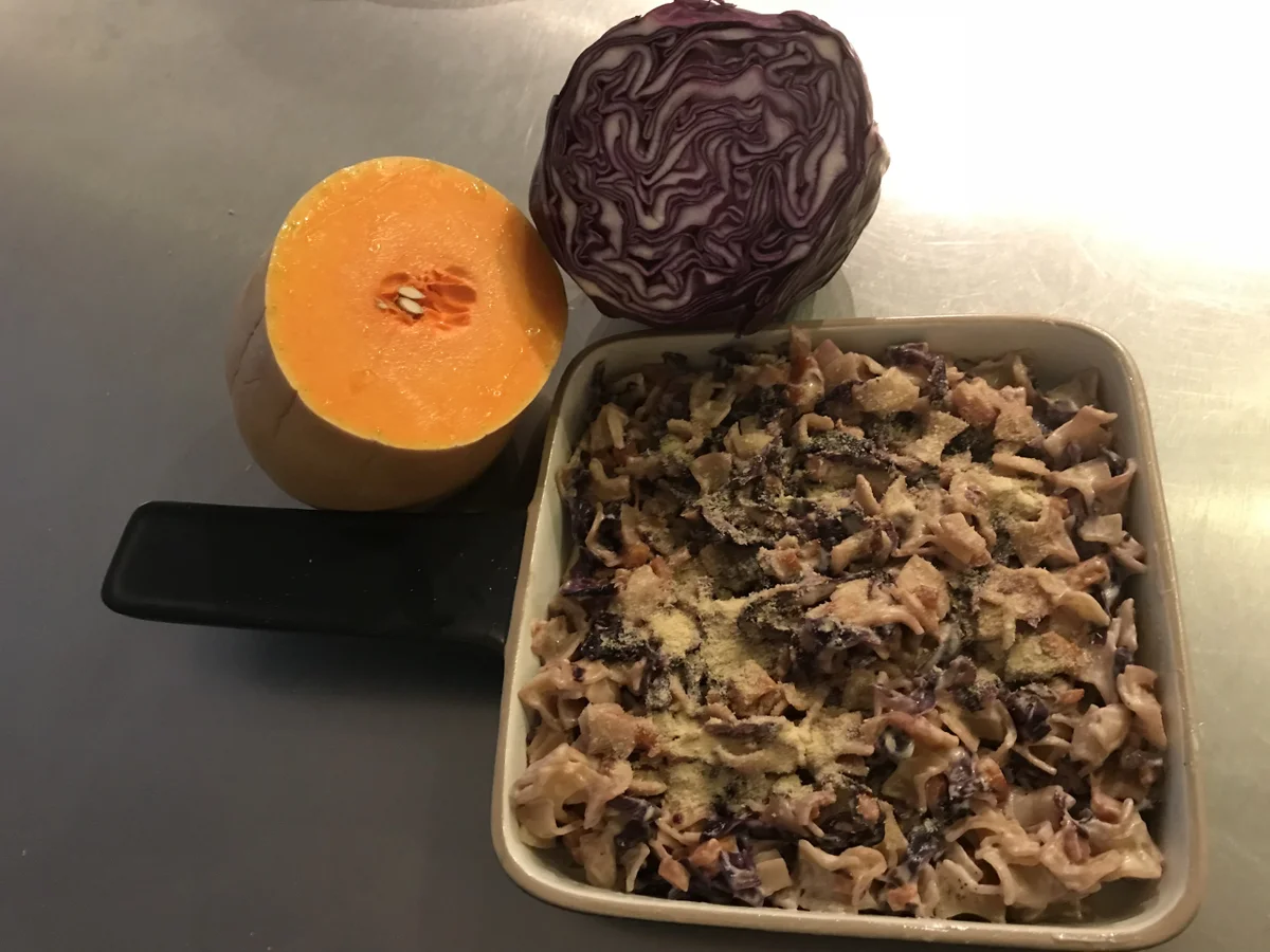 Rezept: Rotkraut-Kürbis-Fleckerl Bild Nr. 6494 Rotkraut-Kürbis-Fleckerl - Rezept - Bild Nr. 6494