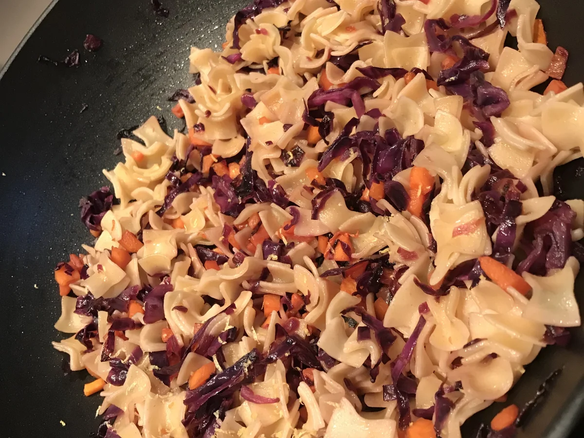 Rezept: Rotkraut-Kürbis-Fleckerl Bild Nr. 6496 Rotkraut-Kürbis-Fleckerl - Rezept - Bild Nr. 6496