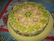Salat-Torte ( für Weihnachten ) - Rezept - Bild Nr. 6491
