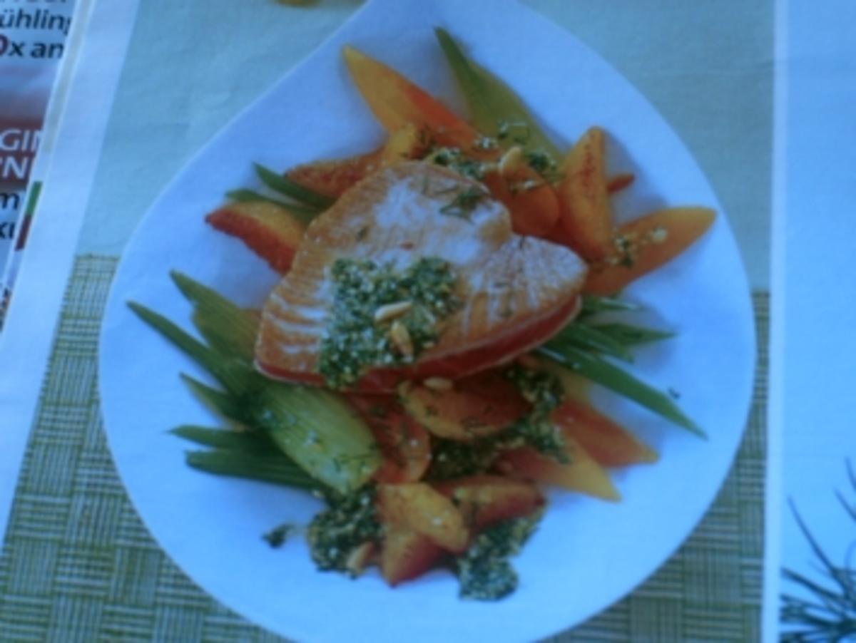 Thunfisch mit Dill-Orangenpesto - Rezept