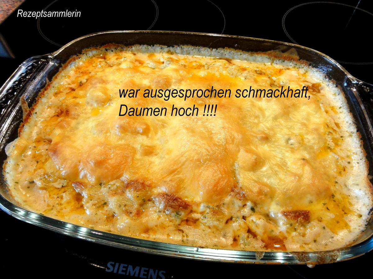 Kartoffel-Gemüse-Hack-Auflauf mit Käsesoße - Rezept - kochbar.de