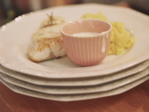 Der Wolf und die 7 Geißlein - Wolfsbarschfilet mit Ziegenkäserisotto - Rezept - Bild Nr. 2