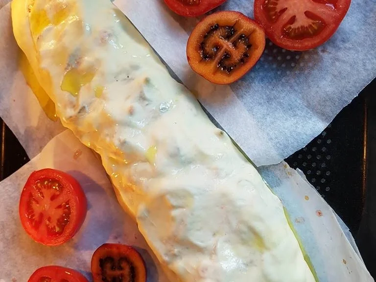 Fladenbrot gefüllt (Weizenfladen) - Rezept - Bild Nr. 7