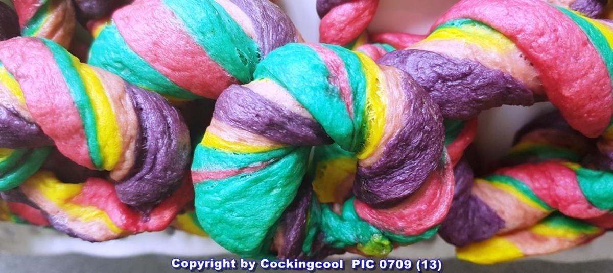 Regenbogen Bagel`s (die süsse Variante) - Rezept - kochbar.de
