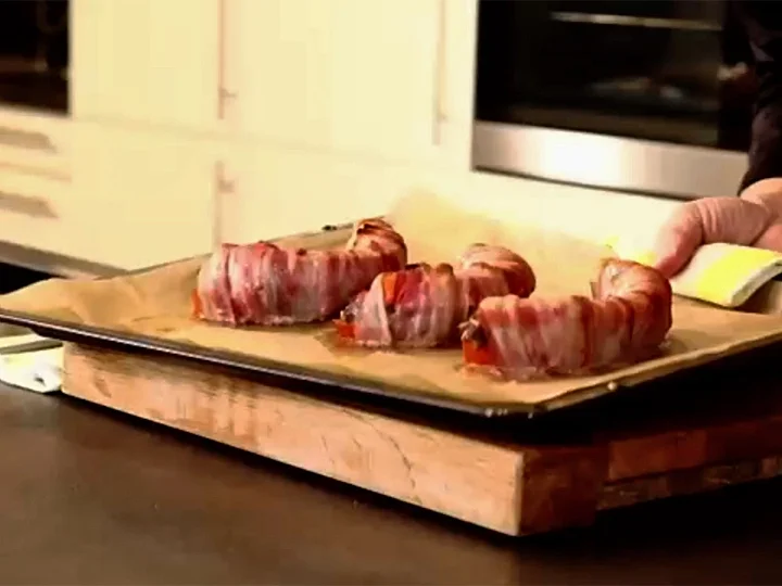 Kürbis-Bacon-Bombs mit Hokkaido und Hackfleisch - Rezept - Bild Nr. 6603