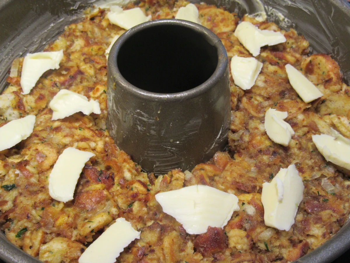 Fleisch: Gebackene Weißwurst mit Brez´nknödeln und Senfsoße - Rezept - Bild Nr. 6611