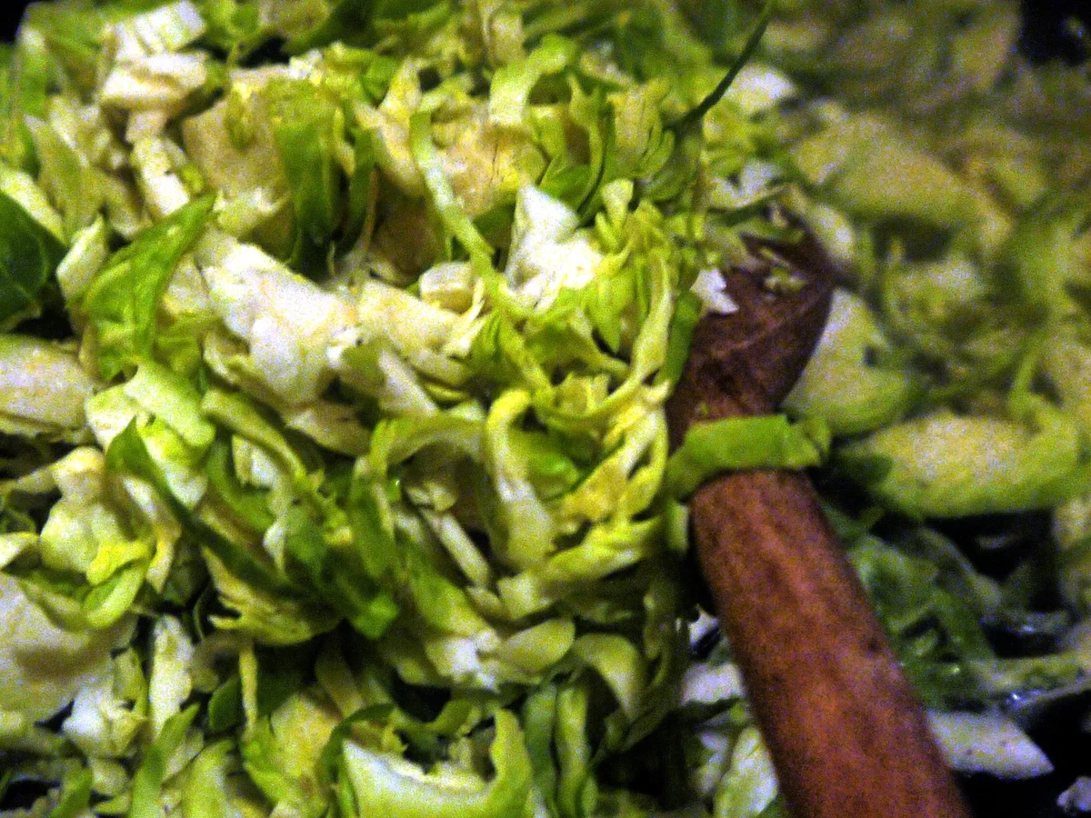 Rezept: Pasta mit Rosenkohl-Pfeffer-Sauce Bild Nr. 5 Pasta mit Rosenkohl-Pfeffer-Sauce - Rezept - Bild Nr. 5